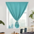 thumbnail image 4 of ZOPZO Blackout Curtains with Hook-and-Loop Fastener, River Blue, 35W x 51L Inch, Thermal Insulated for Kitchen, Bedroom, or Any Room Use, 4 of 10