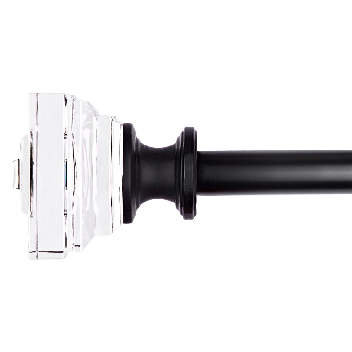 WL.Rocaille 3/4” and 1” Adjustable Decorative Curtain Rod Set, 48”-84”