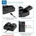 thumbnail image 4 of BM 2 EN-EL15B Batteries and Dual Bay Battery Charger for Nikon Z6 Z7 D780 1 V1 D500 D600 D610 D750 D800 D810 D850 D7000 D7100 D7200 D7500 Cameras, 4 of 8