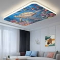 thumbnail image 3 of 2 Pack Magnetic Fluorescent Light Covers, 2x4 Ft,Ocean Tropical Animal Abstract Coral Turtle Fish Magnetic Light Covers for Ceiling Lights Classroom Office Home Decor, 3 of 9
