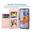 thumbnail image 2 of LG Stylo 6 Case, LG Stylus 6 Wallet Case, LG Stylo 6 Plus PU Leather Case, Tekcoo ID Cash Credit Card Slots Holder Purse Carrying Folio Flip Cover [Detachable Magnetic Hard Case] Kickstand - Rose Gold, 2 of 7