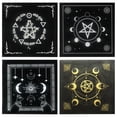 thumbnail image 2 of Mantel de cartas de Tarot, pentagrama, adivinación, Altar, juego de mesa, astrología de La Fortuna, almohadilla de tarjeta plegable de 49x49cm para solitario qym unisex, 2 of 2