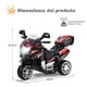 thumbnail image 3 of Moto montable para niños Costway Moto eléctrica Juguete de Batería 6 V 3 ruedas negro, 3 of 9