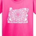 thumbnail image 4 of Inktastic Oregon Silhouette Mandala Youth T-Shirt, 4 of 5