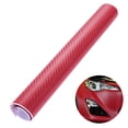 thumbnail image 1 of 3D Carbon Fiber Wrap Roll DIY Sticker for Car Auto Vehicle Decor 30x127cm (Red), 1 of 7