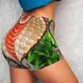 thumbnail image 5 of Yiaed Cobra Snake Print Women's Athletic Shorts Running Shorts Sporty Short High Waisted Elastic Workout Shorts for Yoga Gym Running & Sports -X-Large, 5 of 8