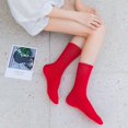 thumbnail image 4 of Unisex Women Men Socks Middle Tube Socks Solid Candy Color Cute Cartoon Girl Socks Cotton Comfortable Short Ccew Sock Wholesale, 4 of 5