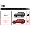 thumbnail image 2 of TAC Side Steps Fit 2021-2025 Ford Bronco 4 Door (Not for Bronco Sport) SUV 3" Running Boards Side Bars Nerf Bars Off Road Accessories Texture Black(2pcs), 2 of 8