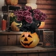 thumbnail image 5 of 12pcs Halloween Black Roses Flowers, Artificial Silk Roses Flowers Faux Black Roses Bouquets for Halloween Centerpiece, Halloween Party Indoor or Outdoor Decoration, 5 of 5