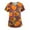 07-Purple, variant on Womens Scrub Tops Spooky Halloween Workwear Printed V-Neck Scrub Tops for Women 01-Gold XXXL