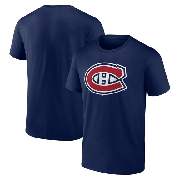 Men's Navy Montreal Canadiens Logo T-Shirt