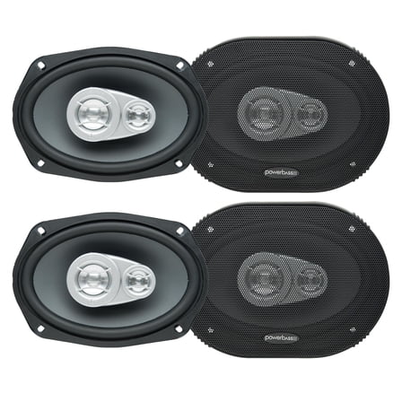 PowerBass 2 Pairs of OE-693 6x9" Coaxial 2-Ohm Speakers
