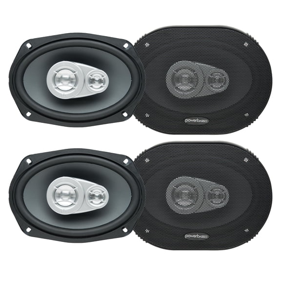 PowerBass 2 Pairs of OE-693 6x9" Coaxial 2-Ohm Speakers