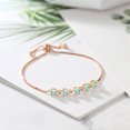 thumbnail image 3 of Gem Stone King 3.01 Ct Mercury Mist Mystic Topaz White Diamond 18K Rose Gold Plated Silver Tennis Bracelet for Women, 3 of 3