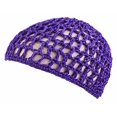 thumbnail image 4 of 4 piezas de redes para el cabello para dormir en gorro de crochet, malla para el cabello, red para el cabello de crochet, redecilla de punto para rayón suave (negro, rosa, morado y azul) 14, 4 of 5