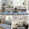 thumbnail image 2 of Lochas Soft Shaggy Rugs Geometric Area Rug Fluffy Carpet for Living Room Fluffy Accent Carpet Home Decor,4'x6',Blue, 2 of 7