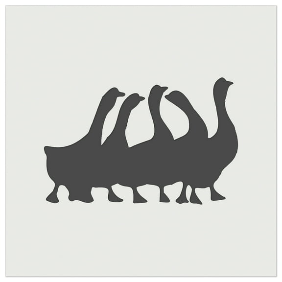 Geese Gaggle Goose Family Solid DIY Cookie Wall Craft Stencil - 5.5 Inch