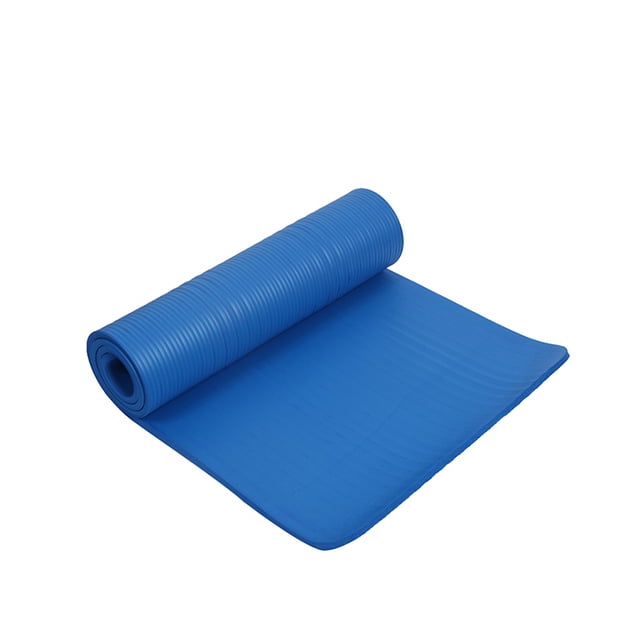 OULII Pilates Mats for Home Workout NBR High Density Blue 1Set