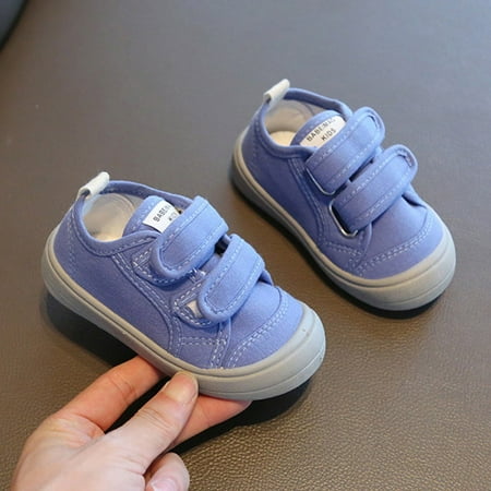 

Spring Kids Canvas Shoes Boys Girls Insole 12.5-17.5CM Children Casual Soft Sneakers