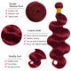 thumbnail image 3 of Hair Bundles LadRxadr Burgundy Wave 40 45 50 cm 99j, 3 of 6