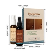 Qiweii 60ml Wood Furniture Repair Kit, Old English Scratch Cover, Conceals Nicks Marks Minor Defects for Wood Surfaces