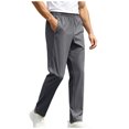 thumbnail image 3 of Akiihool Mens Pants Relaxed Men's Slim Fit Casual Stretch Pant for Winter Dark Gray,XXXXXXXL, 3 of 7