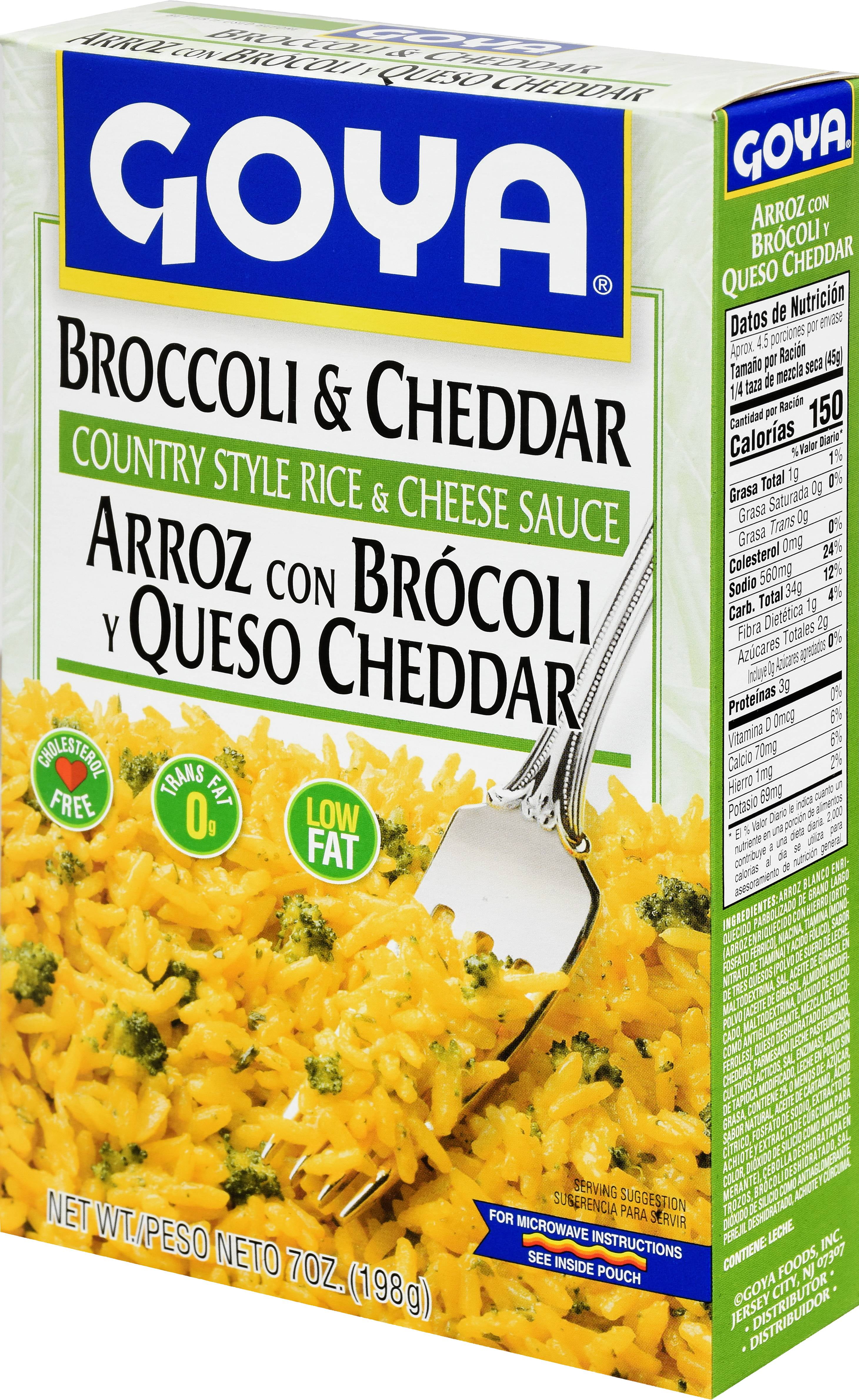 (3 pack) Goya Broccoli And Cheese Rice Mix 7 oz