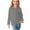 Gray, variant on GigrtiJin Toddler Kids Tops Heart Printed Round Neck Long Sleeve Dressy Blouse Casual Loose Tunic