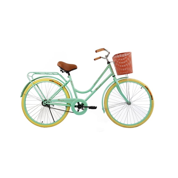 Bicicleta Maja Vintage Retro Urbana Rodada 26 Verde Black Panther MAJA$URBANA
