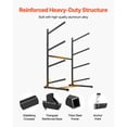 thumbnail image 4 of KFFKFF Freestanding Kayak Storage Rack for 4 Kayaks, Supports 220 lbs, Durable Stand for Indoor or Outdoor Use in Garage, Shed, Dock, Suitable for Canoes, Small Boats,SUPs,Surfboards,and Paddleboards, 4 of 9