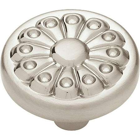 Liberty Satin Nickel 1-1/4" Fan Design Round Knob
