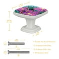 thumbnail image 4 of 4PCS Square Cabinet Fluorescence Knob Glowing in the Dark Furniture Drawer Pulls Handle with Screws Flower, 4 of 5
