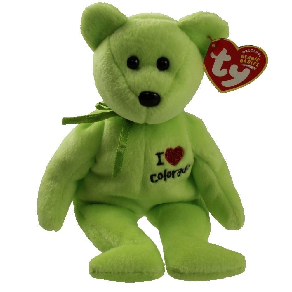 Ty Beanie Baby Colorado The Bear I Love Colorado State Exclusive 8 5 Inch Walmart Com