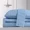 Blue, variant on Huba Homes Luxury Bamboo Sheets,Queen King Full Twin Split Size, Deep Pocket Fitted Sheets Twin Coral