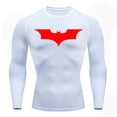 thumbnail image 4 of Camiseta de compresión Shemd de manga larga para hombre, protección solar, segunda capa, secado rápido, Fitness, deporte, Rashgarda, culturismo, 4 of 5
