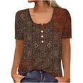 thumbnail image 1 of Birdeem Mode Femmes Été Manches Évasées Trois Quarts Dentelle Florale Blouse de Bureau, 1 of 5