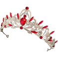 thumbnail image 1 of an elegant and refined product description for your **Rhinestone Crown Headdress**:\n\n \n\n**Elegant Rhinestone Crown Headdress for Brides – Vintage, 1 of 4