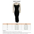 thumbnail image 3 of Vestido largo con tirantes finos,Vestido con tirantes finos para mujer Vestido con tirantes finos de punto acanalado Vestido con tirantes finos de punto acanalado para mujer Integración perfecta, 3 of 3