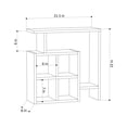 thumbnail image 3 of Ada Home Decor Furniture White 3 Tier Smith Modern Side Table, 3 of 3