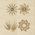 thumbnail image 1 of Ahgly Company Indoor Square Patterned Brown Sand Brown Area Rugs, 5' Square, 1 of 6