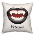 thumbnail image 2 of Creative Products Bite Me Vampire Mouth 18x18 Spun Poly Pillow, 2 of 3