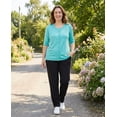thumbnail image 7 of Turtle Bay New York Women's Button Front Cardigan with a Unique Elbow Cuff Style, 7 of 7