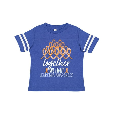 

Inktastic Together We Fight Leukemia Awareness Orange Ribbons Gift Toddler Boy or Toddler Girl T-Shirt