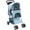 Blue, variant on VIVO Four Wheel Pet Stroller / Cat & Dog Foldable Carrier Strolling Cart Black