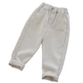 thumbnail image 5 of CONROSES Kids Boys Casual Pants Wide Leg Baggy Pant for Child Solid Elastic Waist Cozy Jogger Trousers with Pockets, 5 of 5