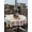 Beige, variant on Outdoor Tablecloth with Umbrella Hole and Zipper, Bunny Easter Round Table Cloth 60 Inch Waterproof Tablecloth, Spring Floral Eggs Rabbits Rustic Picnic Table Cover for Patio Camping