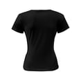 thumbnail image 4 of Women Casual Long Sleeve Slim Scoop Neck Fit T Shirts Basic Tee Tops Crew, 4 of 5