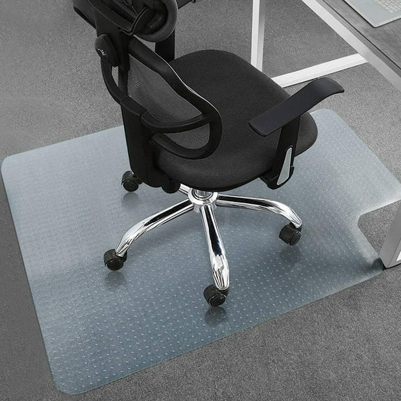 UWR-Nite Office Chair Mats for Carpeted Floors, 36×48×0.1 inches, Tough and Thick Office Chair Mat for Carpet with Lip, Anti-Slip Plastic Chair Mat for Carpet