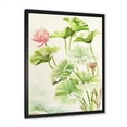 thumbnail image 2 of Designart 'Ancient Pink Lotuses In The Pond IV' Traditional Framed Art Print, 2 of 4
