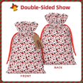 thumbnail image 2 of Fuzoiu Ladybugs 2 Print Christmas Gift Bag,Burlap Gift Bag with Drawstring Closure & Hang Tag,Perfect for Holidays, Birthdays, and Special Occasions-Small, 2 of 7